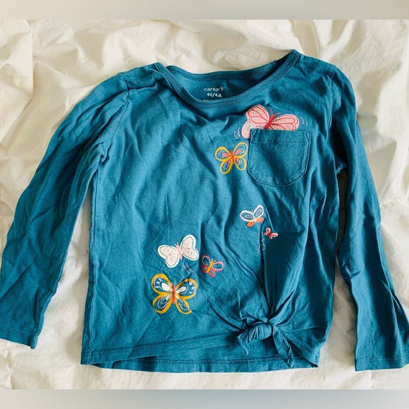 Carters 2 Long sleeve tops-size 3T/4T - Picture 3 of 3